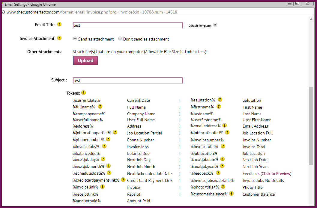 email sttings express invoice email sttings express invoice